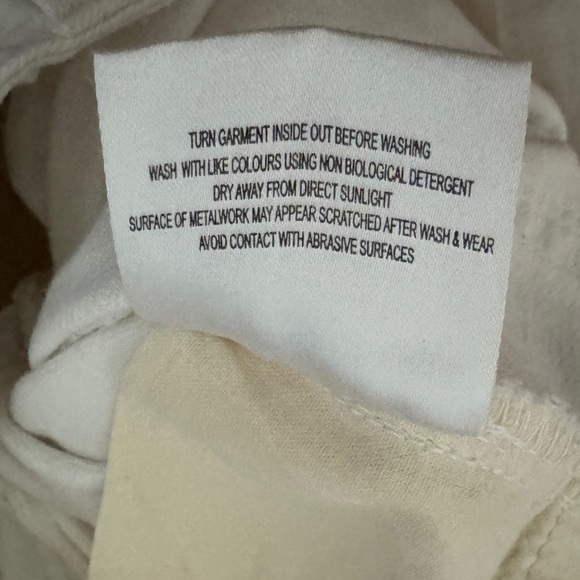 Vintage Designer Karen Millen denim cropped jeans pants zipper ankles is 6 4 - Picture 6 of 7